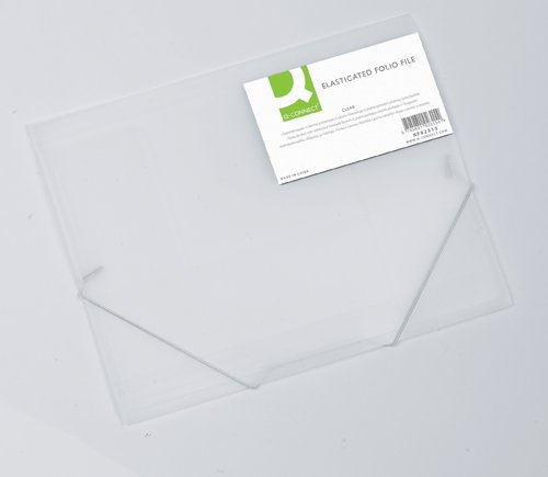 Folder Elasticated A4 Clear