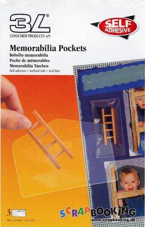 Memorabilia Pockets 105x54mm Pk3