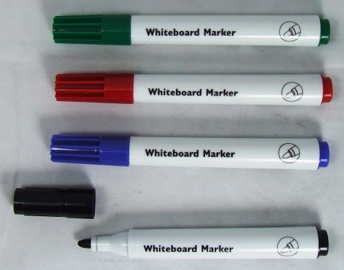 Whiteboard Markers Assorted Pk4
